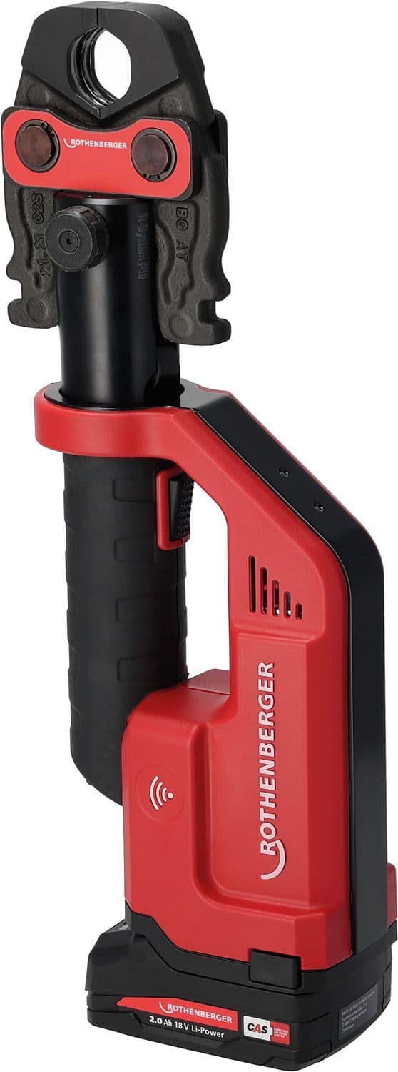 Perstang Rothenberger romax Compact III + 1 accu 2AH + set persbekken TH 16-20-26MM