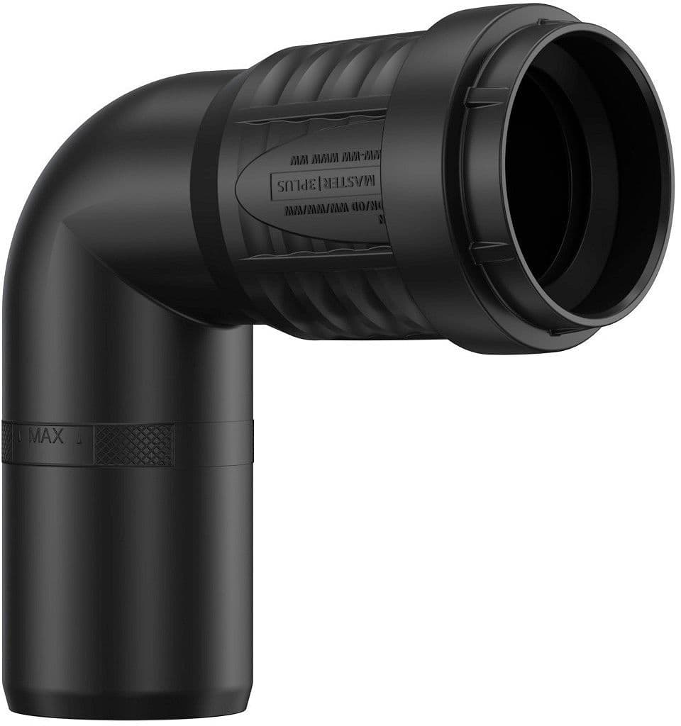 Coude PP 90°MF 32MM Noir