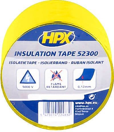 PVC isoleerband zelfklevend 5CM-20M Geel