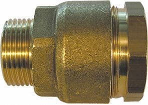 UO Koppeling pl/ym versterkt 1/2"M BSR