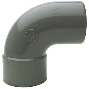 PVC elleboog kW Mf 90° 125MM