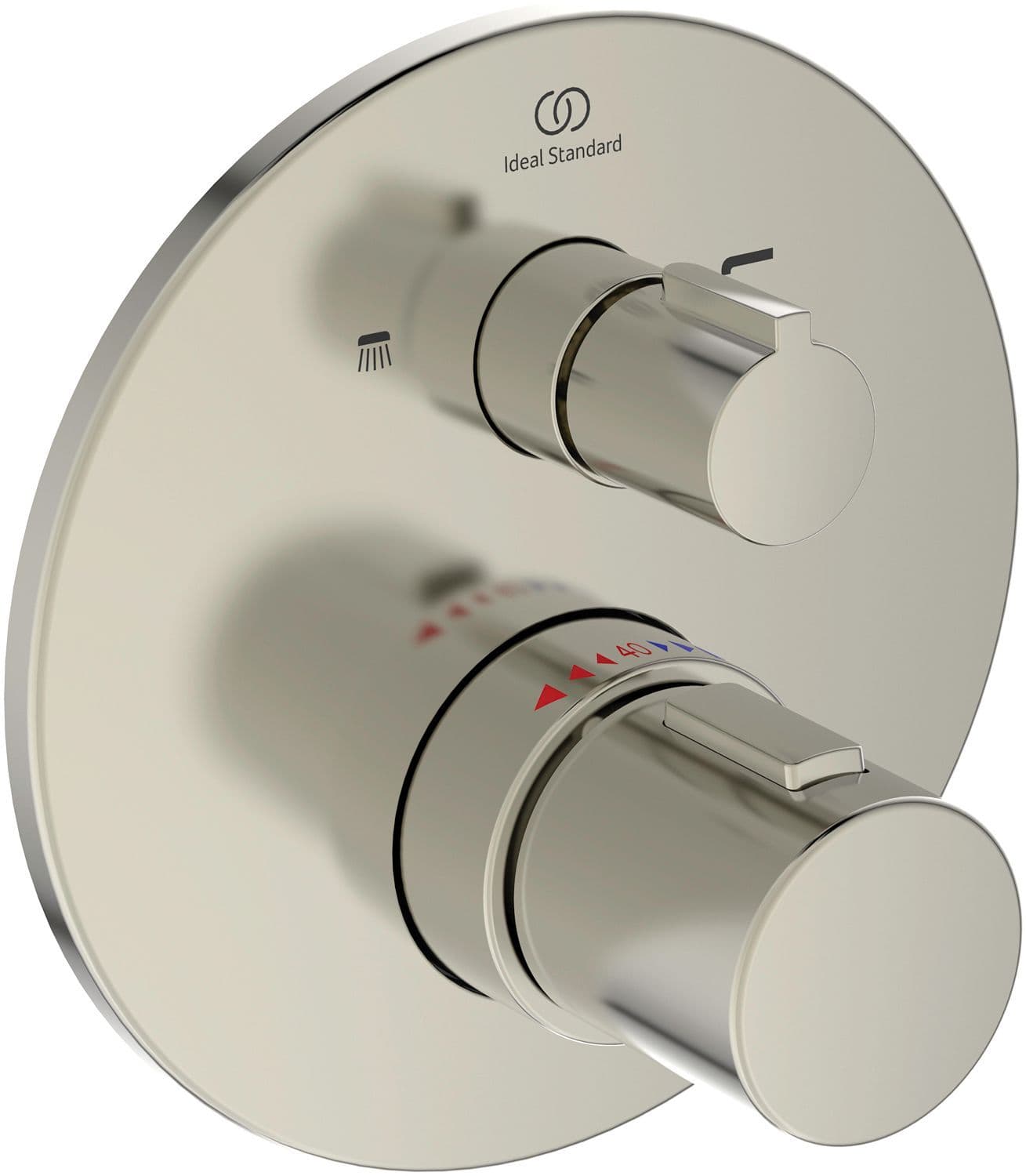 Set de finition thermostat+ inverseur joy Ideal standard look rvs