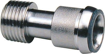 Telescopisch Puntstuk voor radiator+retourkraan giacomini 3/4"