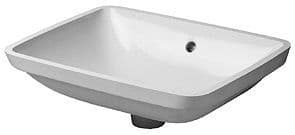Onderbouw lavabo STARCK3 Duravit 490X365MM zonder kraanvlak+overloop wit