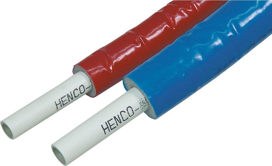 Meerlagenbuis RIXc + isolatie ISO4(=6MM) 20X2 Blauw rol 50M Henco
