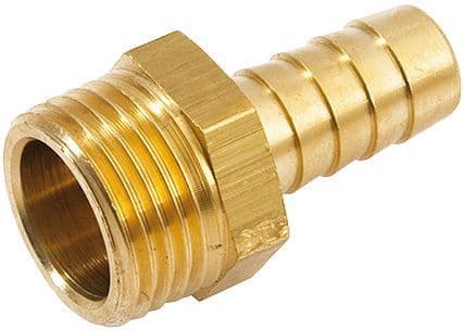 Koperen gasteton buitendraad 1/4"MX10MM