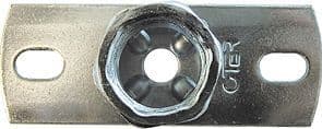 Galva muurplaat voor Draadstang 4/4"