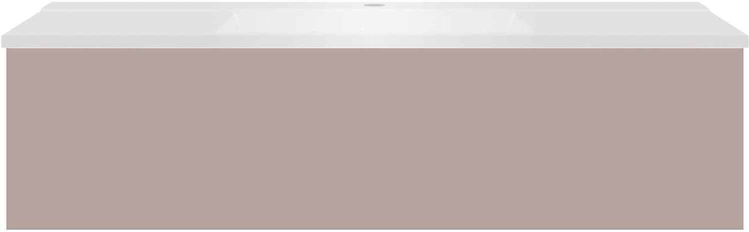 Sous Meuble COFFEE 1 tiroir 120 mat basaltgrijs+lavabo blanc mat