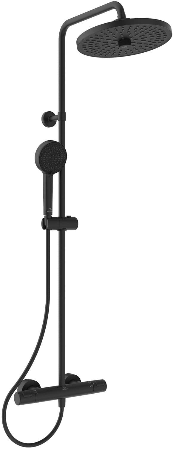 DOUCHEZUIL+ THERMOSTAAT CERATHERM T25+ IDEAL STANDARD 260MM 8L/MIN ZWART