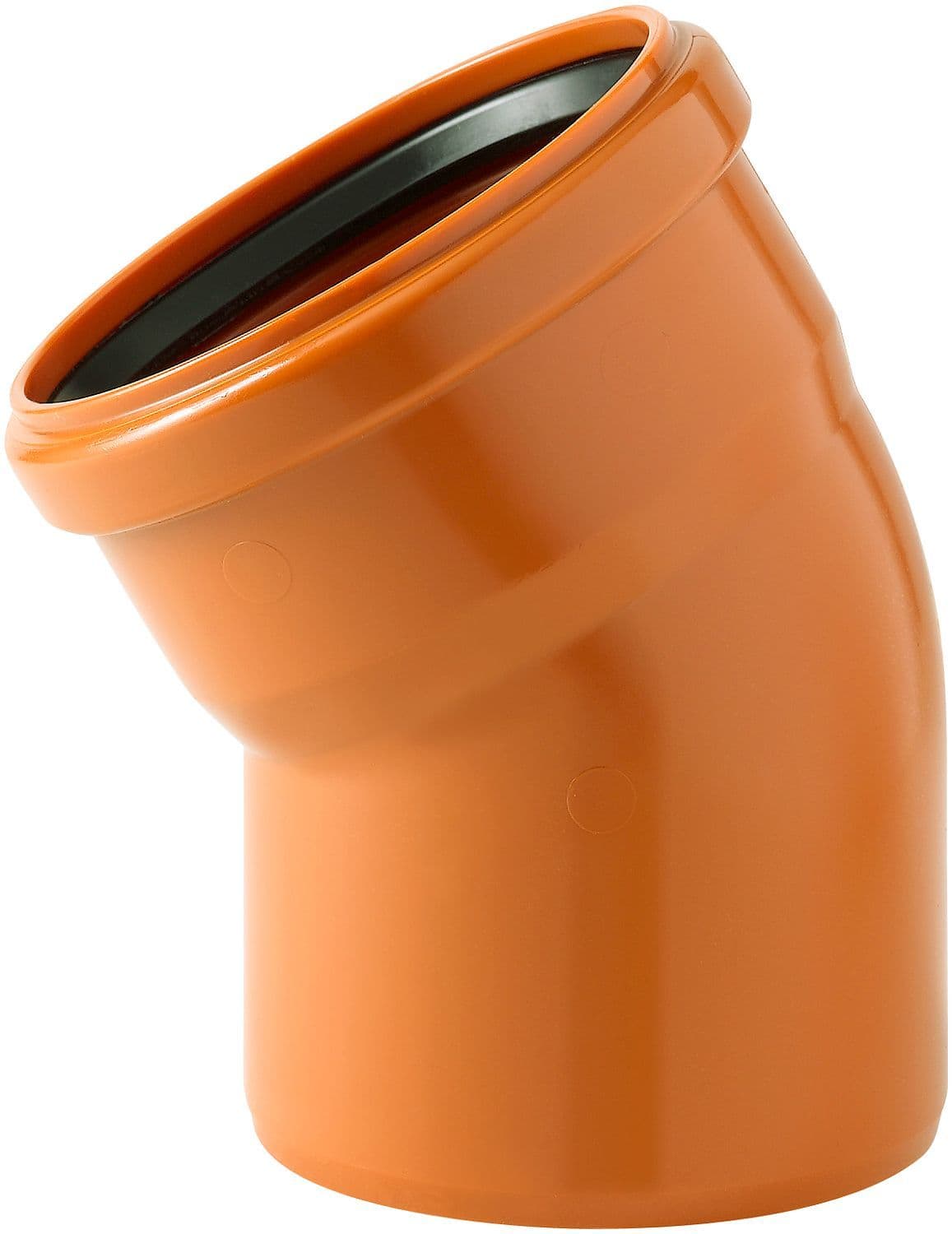 PVC elleboog riool 200MM 30° rood/bruin