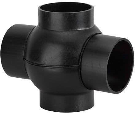 Pe 2-WEG kogelstuk 180° Geberit 75MM