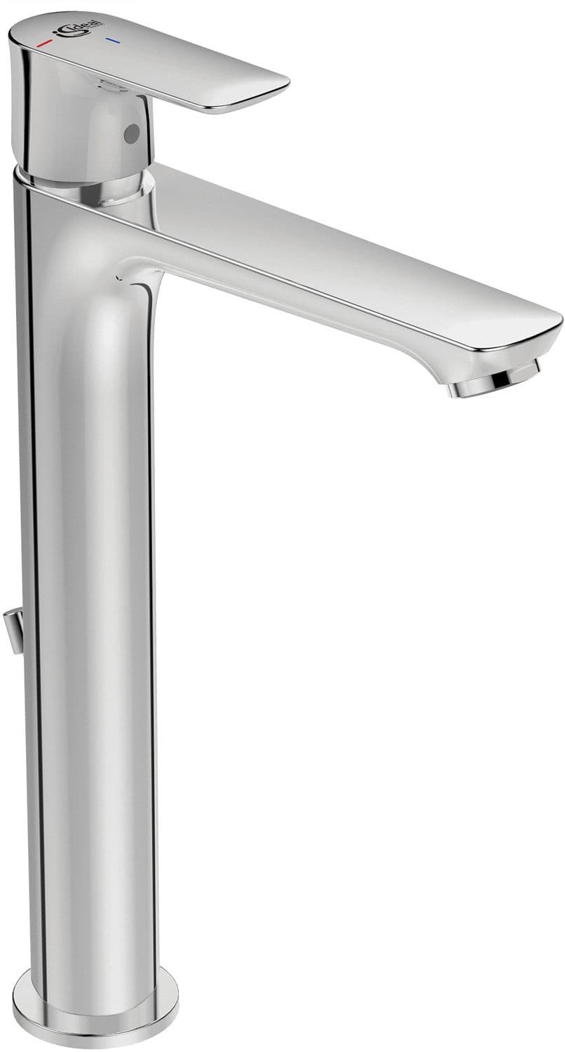 1GREEP Mengkraan lavabo connect air is hoog coldstart automatische sluiting chroom