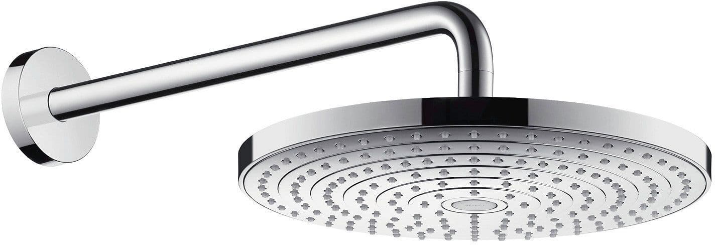 Hoofddouche Raindance Select S240 2JET Hansgrohe +arm 390MM muur wit-chroom