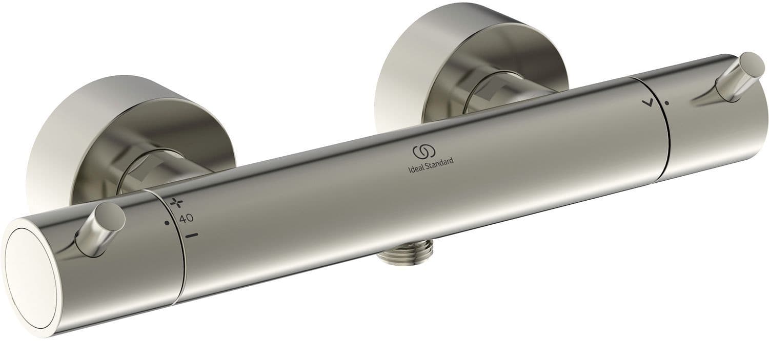 Thermostaat douche Ceratherm T125 Ideal standaard prin greep Rvs look