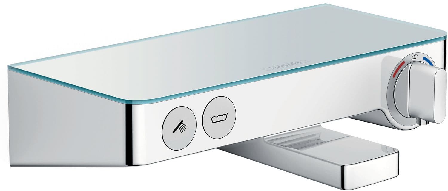 Thermostaat bad showertablet SELECT300 Hansgrohe wit-chroom