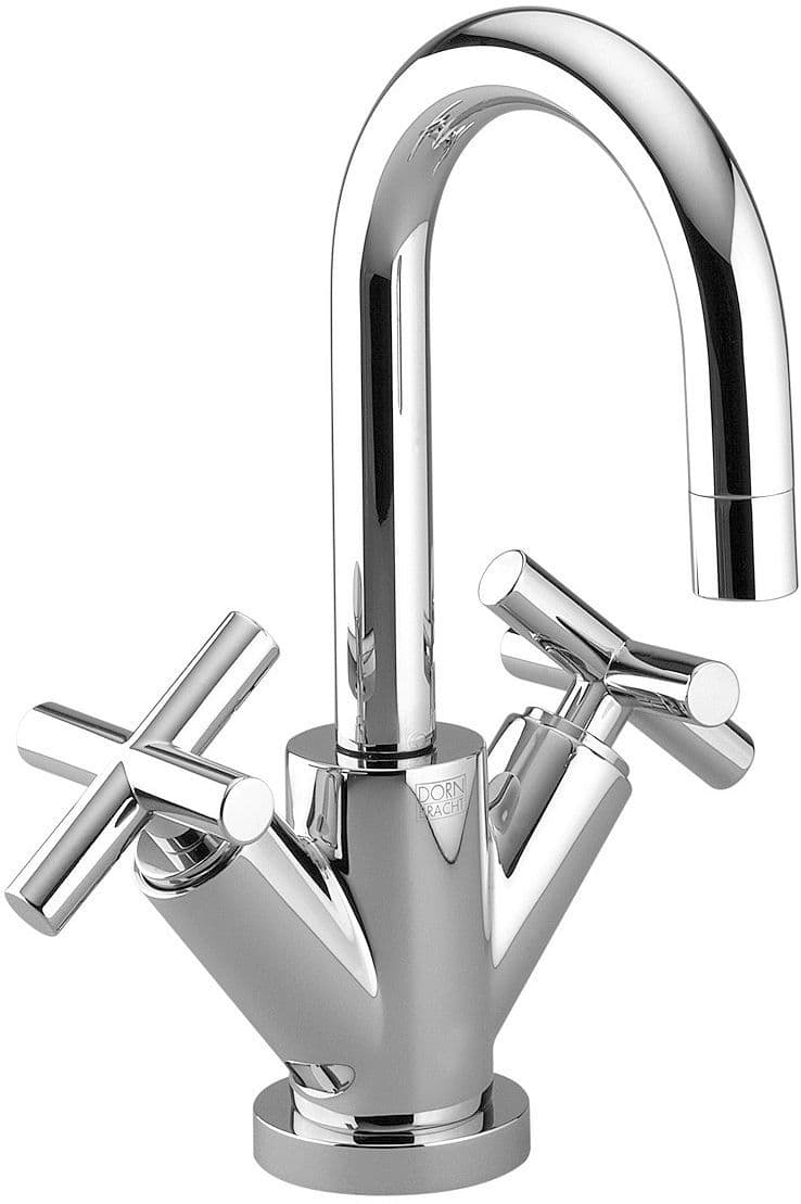2GREEPSMENGKRAAN LAVABO TARA. DORNBRACHT SPRONG 165MM KRUISGREEP AUTOMATISCHE SLUITING  CHROOM