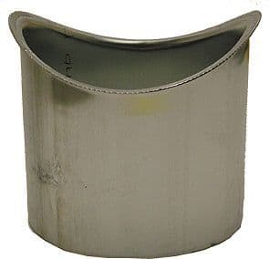 Zinken tapgat rond goot half rond 80MM