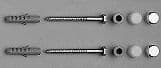 Fixation urinoir Duravit chrome-blanc