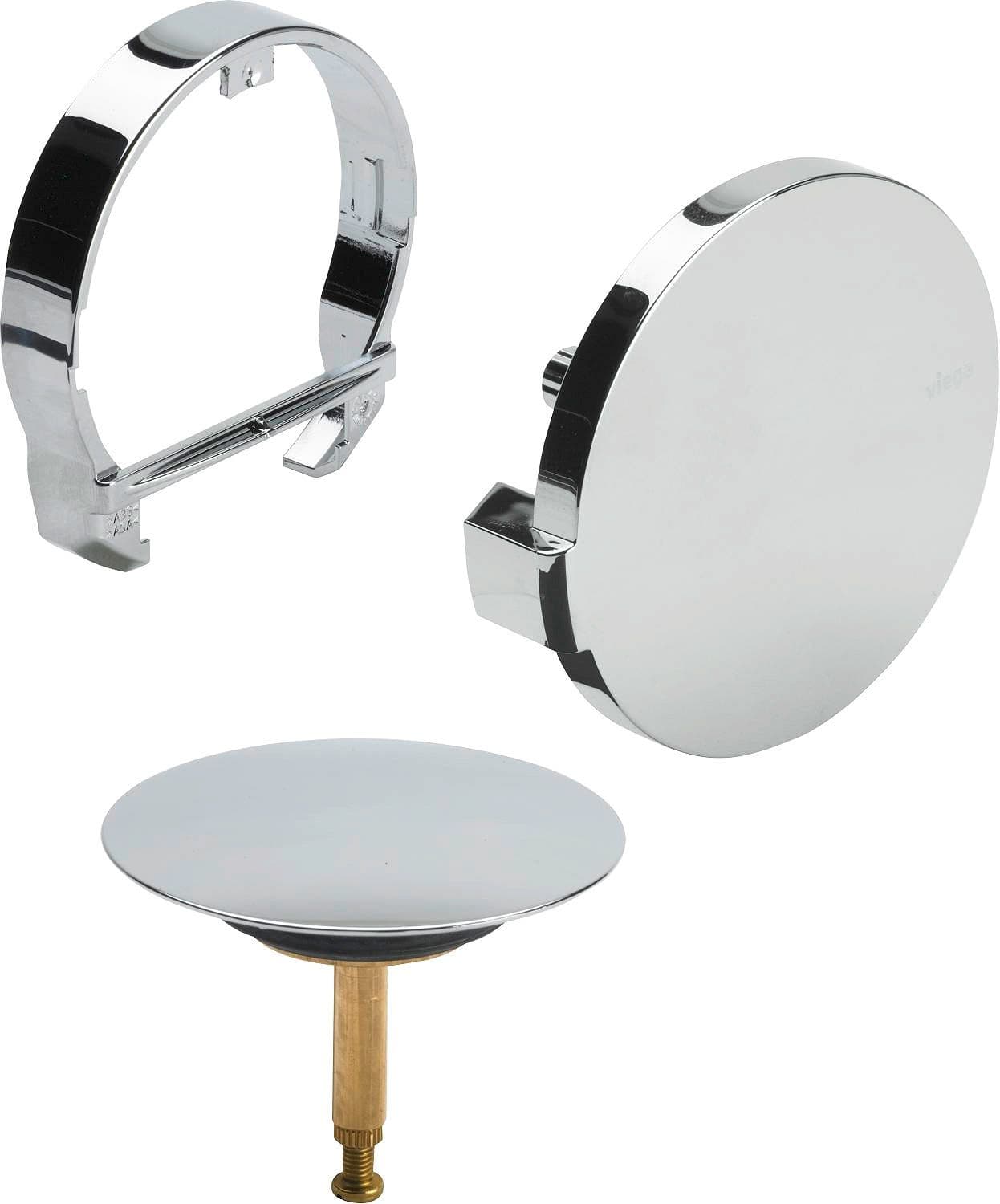 Multiplex trio-afwerkset inox/geborst