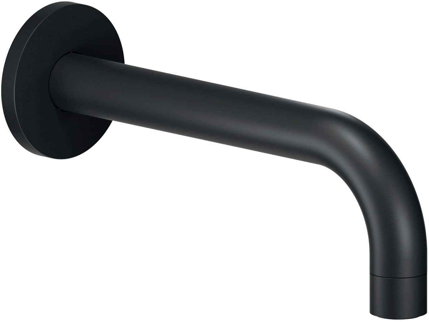 Bec bain mural universel nobili rond 200MM Noir mat