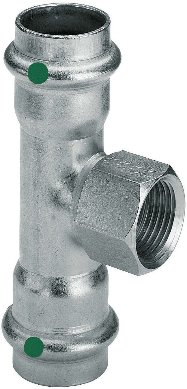 T 35-1/2"F-35MM Sanpress inox Viega