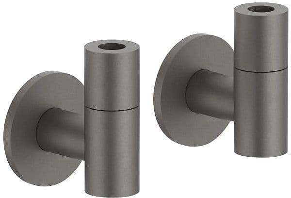 Hoekstopkraan met filter icona classic fantini mat gun metal pvd