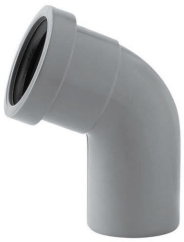 PVC elleboog Eupen 67°. 75MM RA2B