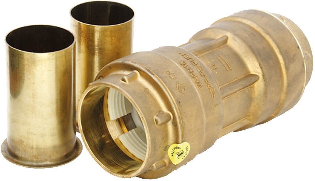Pe-push fitting gas + huls 40-40MM