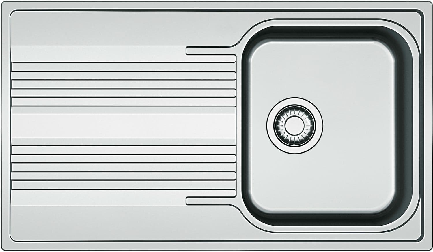 INBOUW SPOELTAFEL SMART FRANKE 1 BAK+VERLEK 86X50 INCLUSIEF AFLOOPSYSTEEM OMKEERBAAR