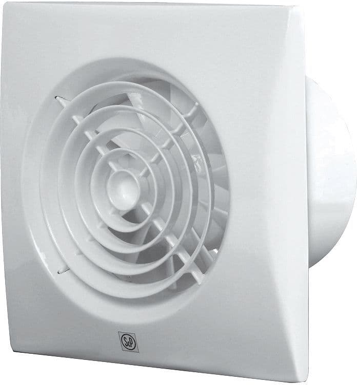 Badkamerventilator + regelbare hygrostaat SILENT-100 chz visual s&p
