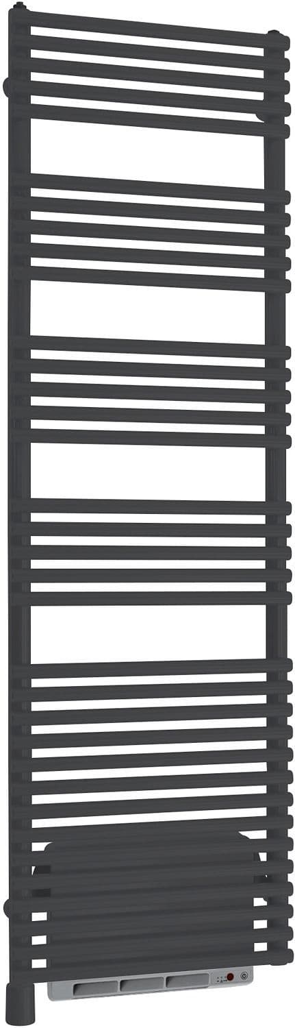 D-BADKAMERRADIATOR TUBO TURBO 496/1746MM 1000W MET VENTILO 1000W MAT ZWART