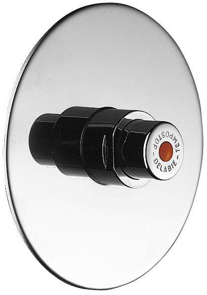 Robinet de douche a encastrer temporise Tempostop Delabie 30SEC chrome