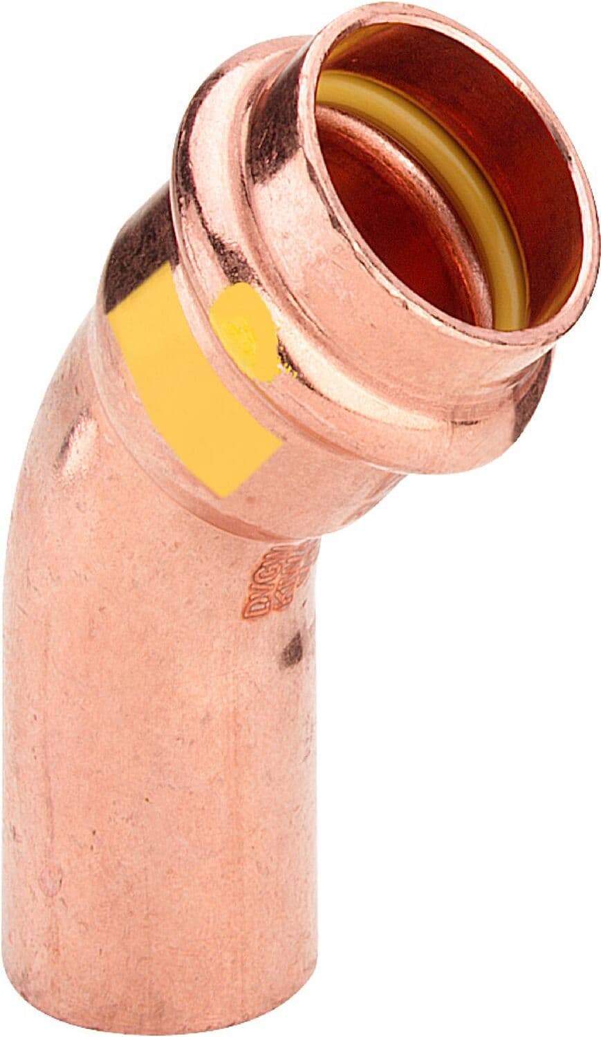 Elleboog 45°MF 15MM profipress gas Viega