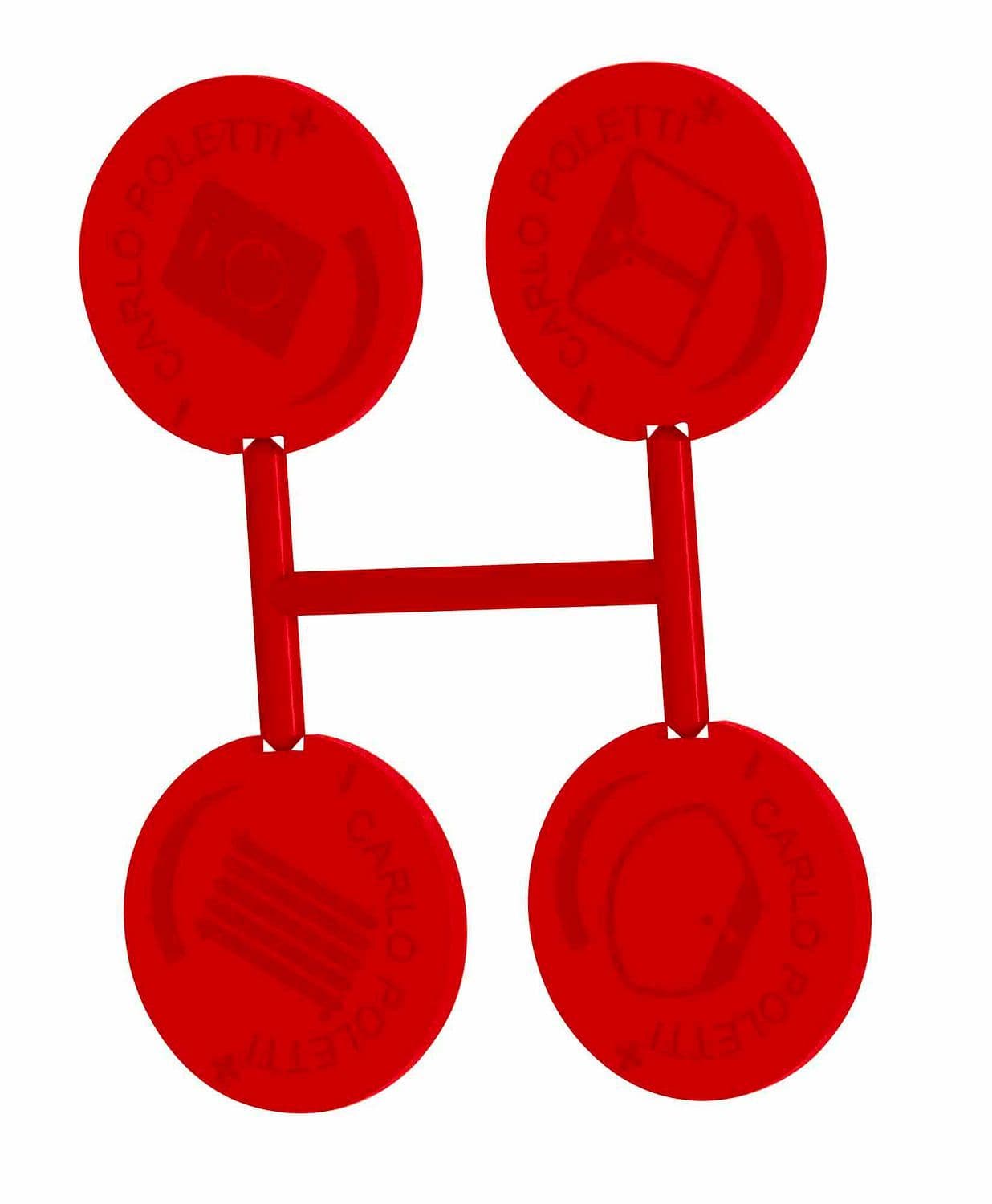 UNI.COLLECTOR INDICATOR REGENWATER ROOD (SET 4 STUKS)
