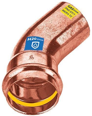 Elleboog 45° Mf 22MM frabopress securfrabo combi