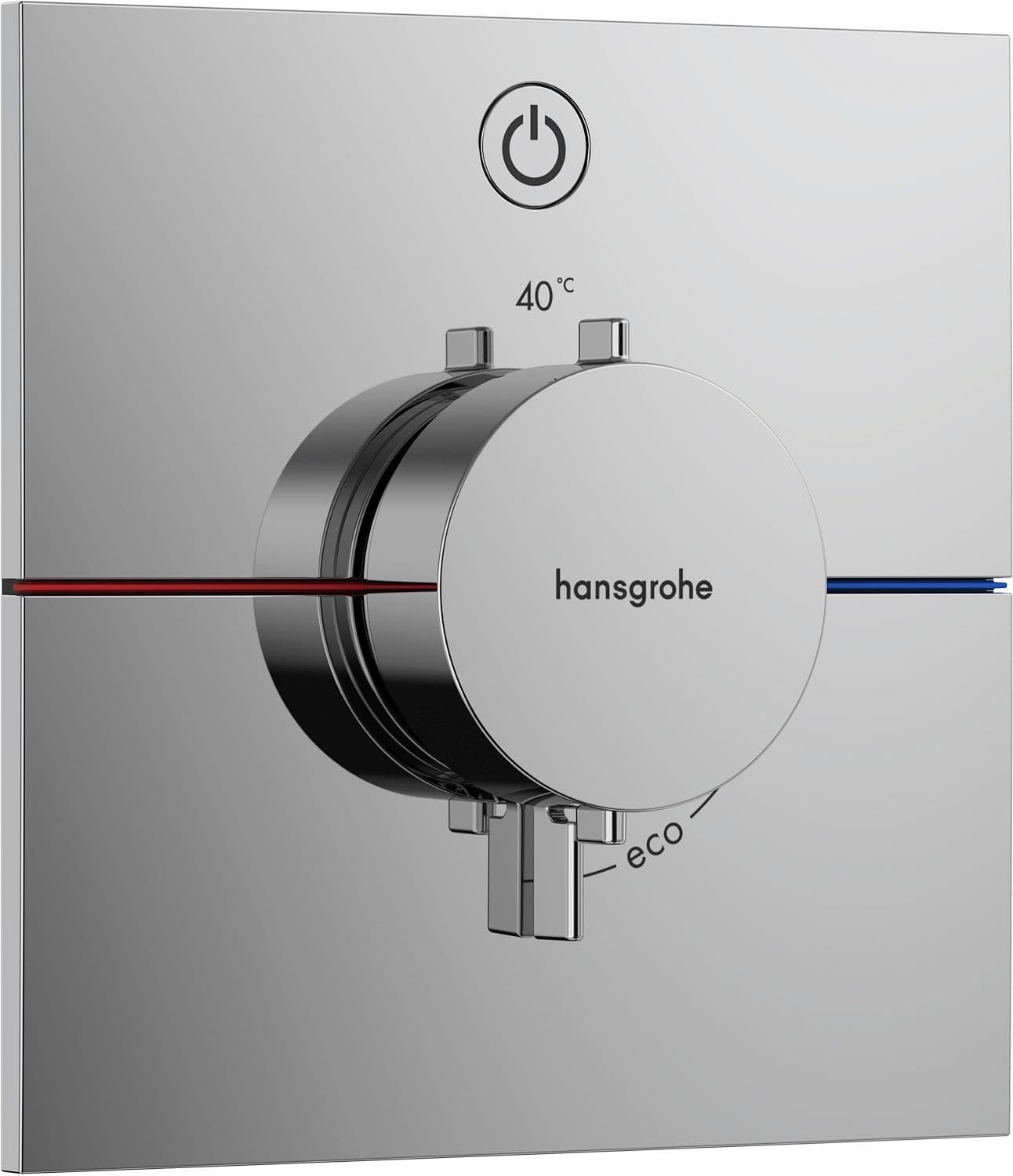 Set de finition thermostat +1 fonction Comfort E HG chrome