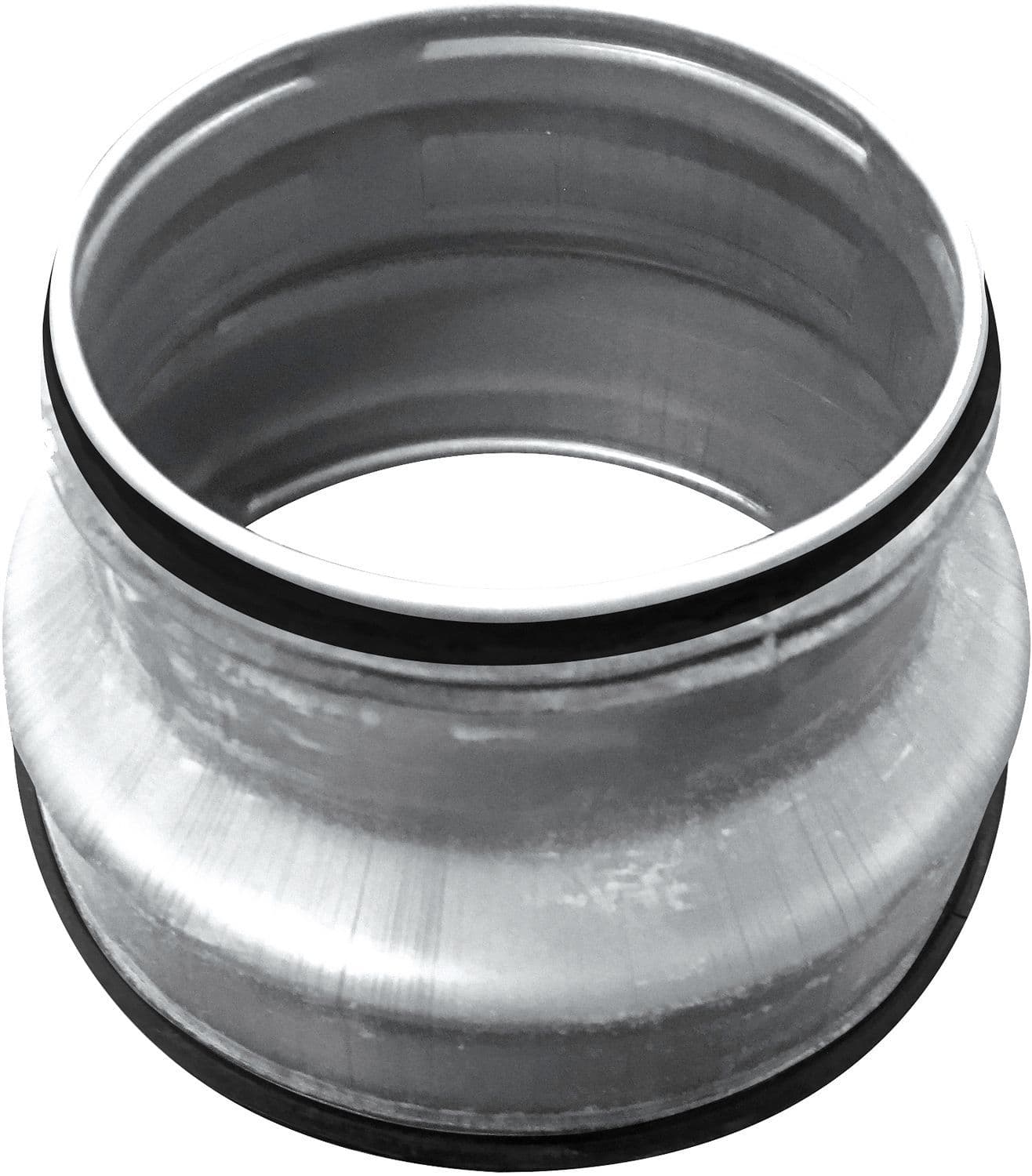 Spiral-d galva reductienippel voor ventilatie 150-100MM