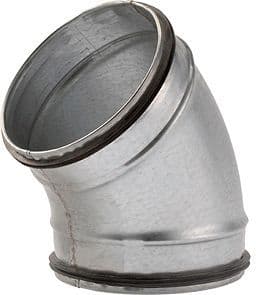Spiral-d galva elleboog voor ventilatie 45° 400MM