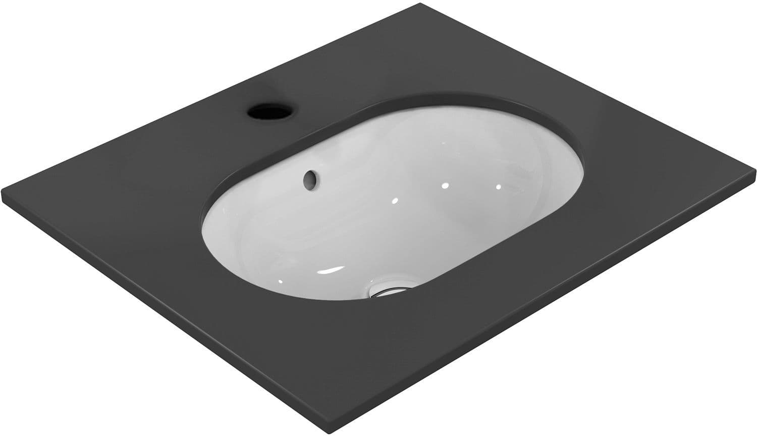 Onderbouw lavabo connect Ideal Standard 550X380MM zonder kraanvlak +overloop wit
