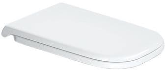 Siege wc longue dcode Duravit blanc-inox
