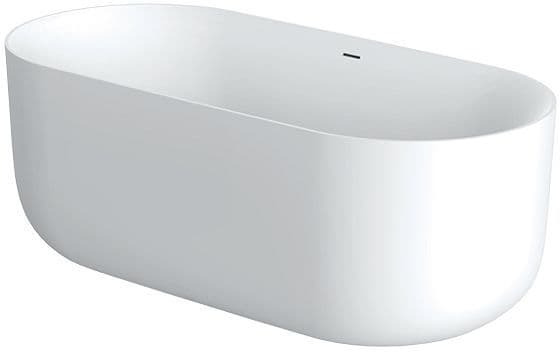 Bain libre +siphon+click Crepine 180X84 marin XONYX blanc SATIN