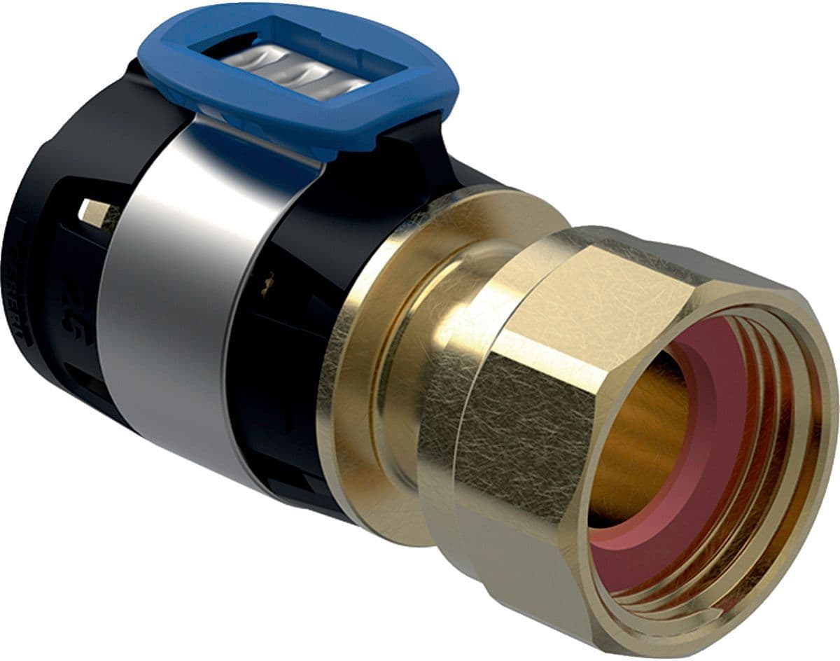 2-DELIGE Koppeling 25MM-3/4"F FlowFit Geberit