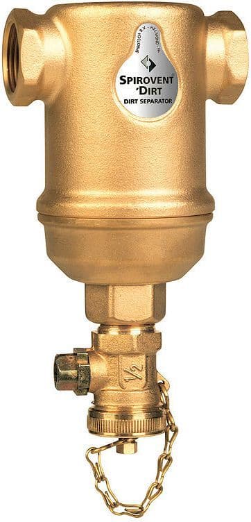 Vuilafscheider spirotrap 4/4"F horizontaal