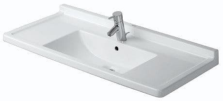 Lavabo V.MEUB.STARCK3+KR.G.DUR.105CM wit