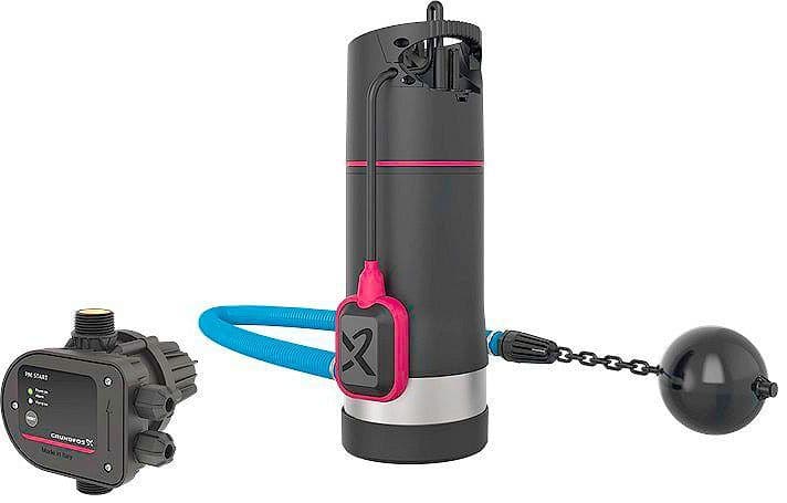 Onderwaterpomp SB boosterpack 3-45AW +ELEKTR.DRUKSCHAKELAAR+VLOTTER+15M kabel+drijvende aanzuigset