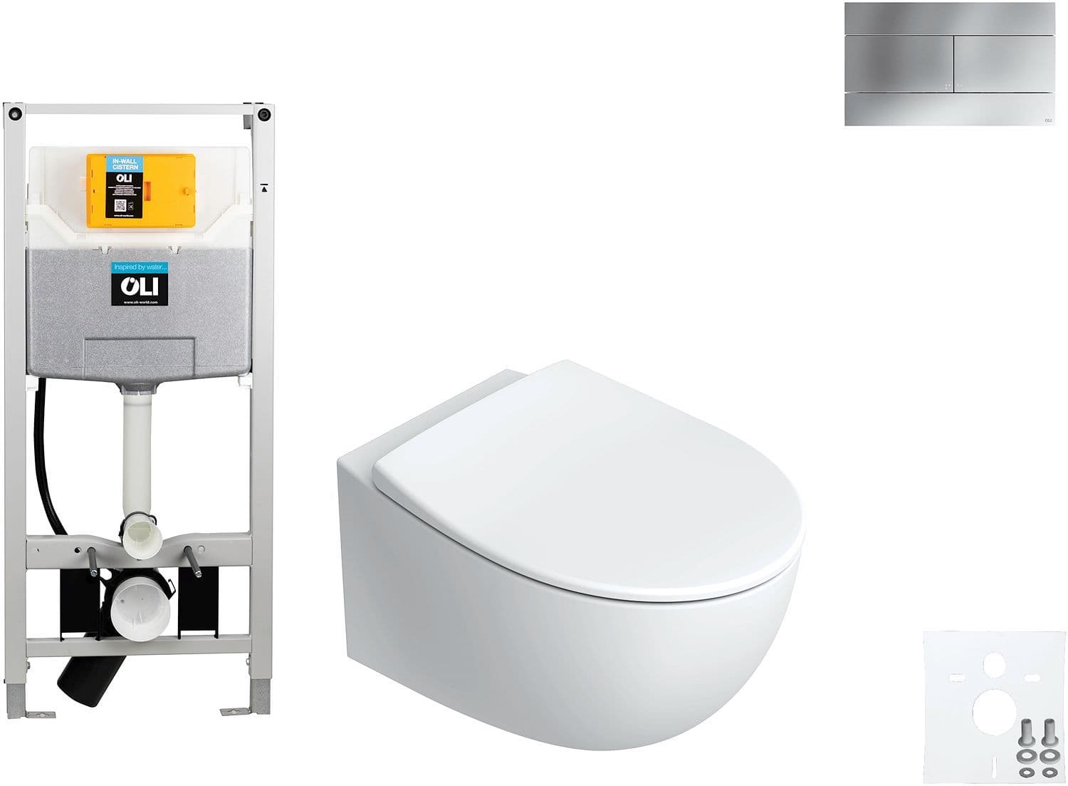WALLFIX OLI HANGWC ITALY CATALANO SLIM MAT CHROOM