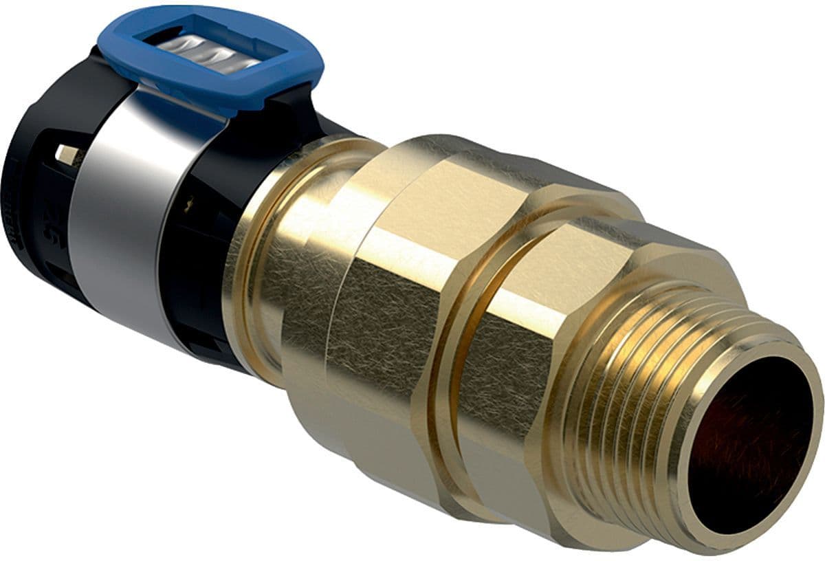 3-DELIGE Koppeling 16MM-1/2"M FlowFit Geberit