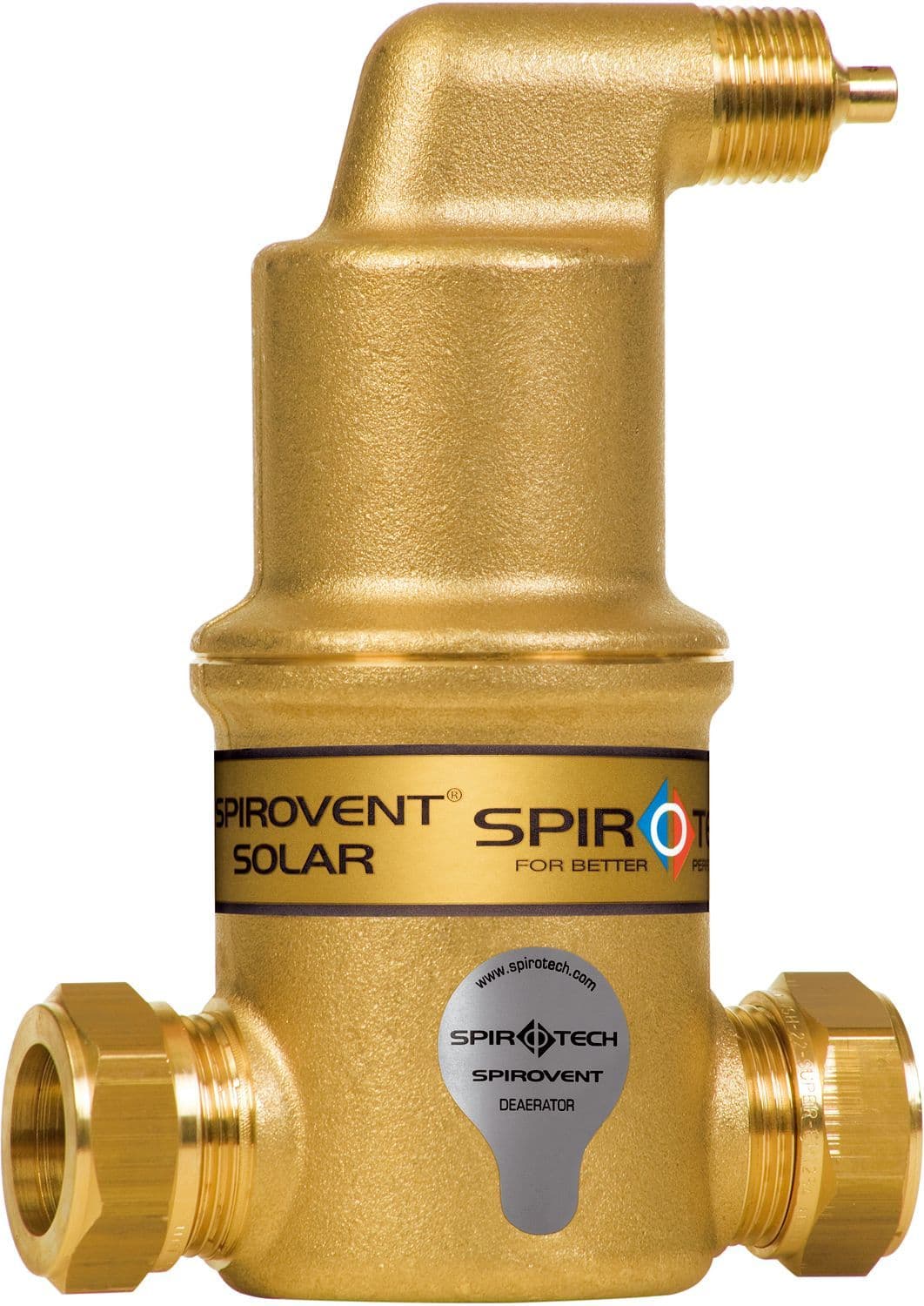 Luchtafscheider Solar spirovent horizontaal 1"