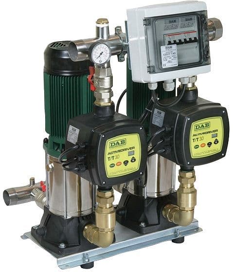 Drukverhoger met 2 pompen kvcx + active driver 35/120 Dab