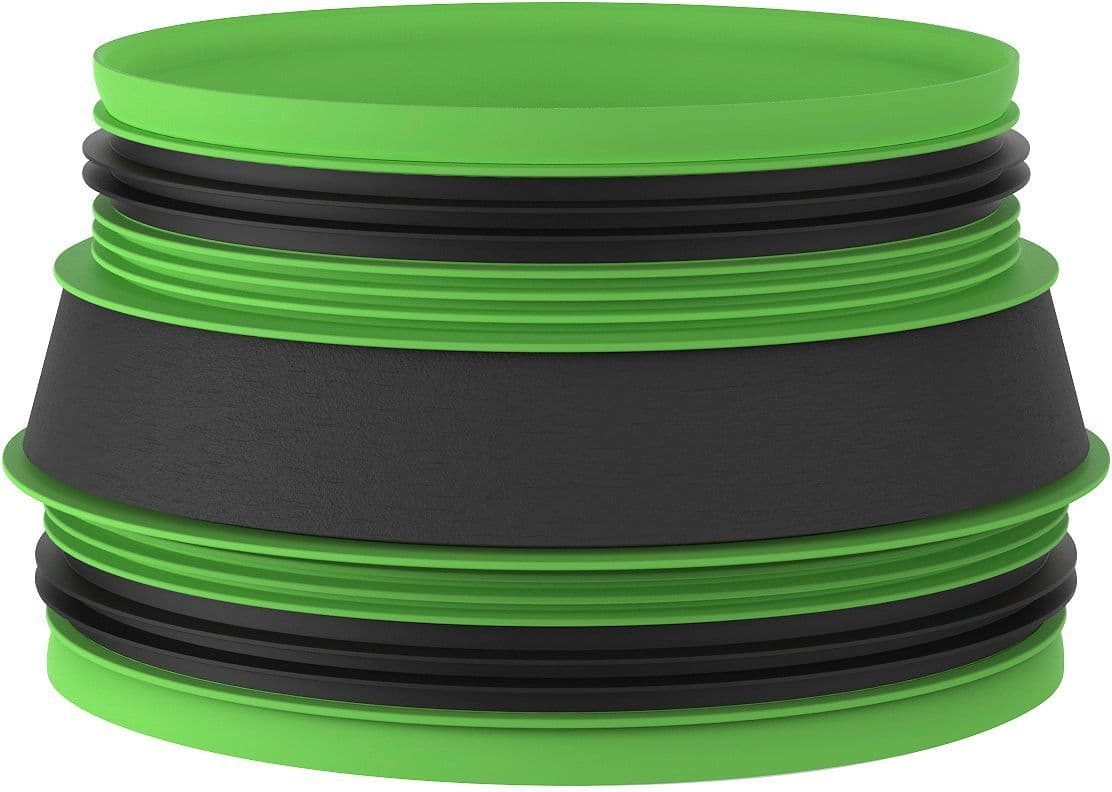 Raccord isolé avec ruber Duco D180-D160